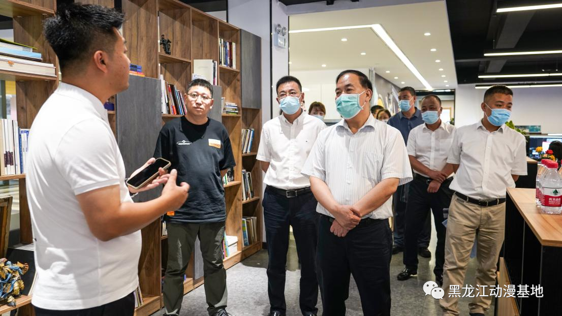 国家市场监督总局广告司司长柴保国一行赴哈尔滨国家广告产业园调研